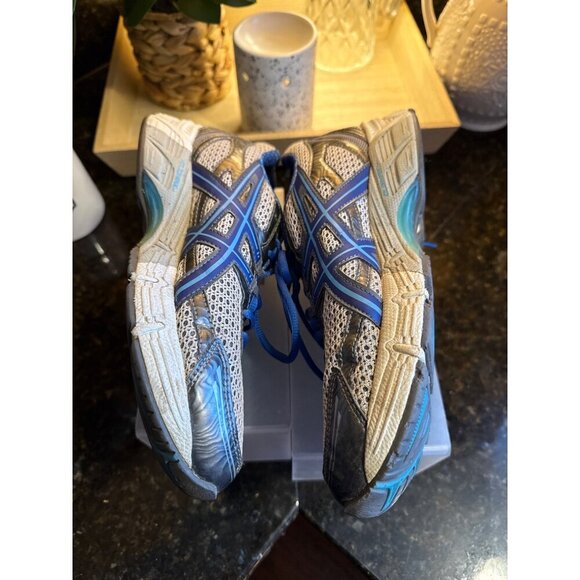 Asics Gel Blue & Gray Mesh Women's Running Shoes Size 8 - Picture 7 of 12